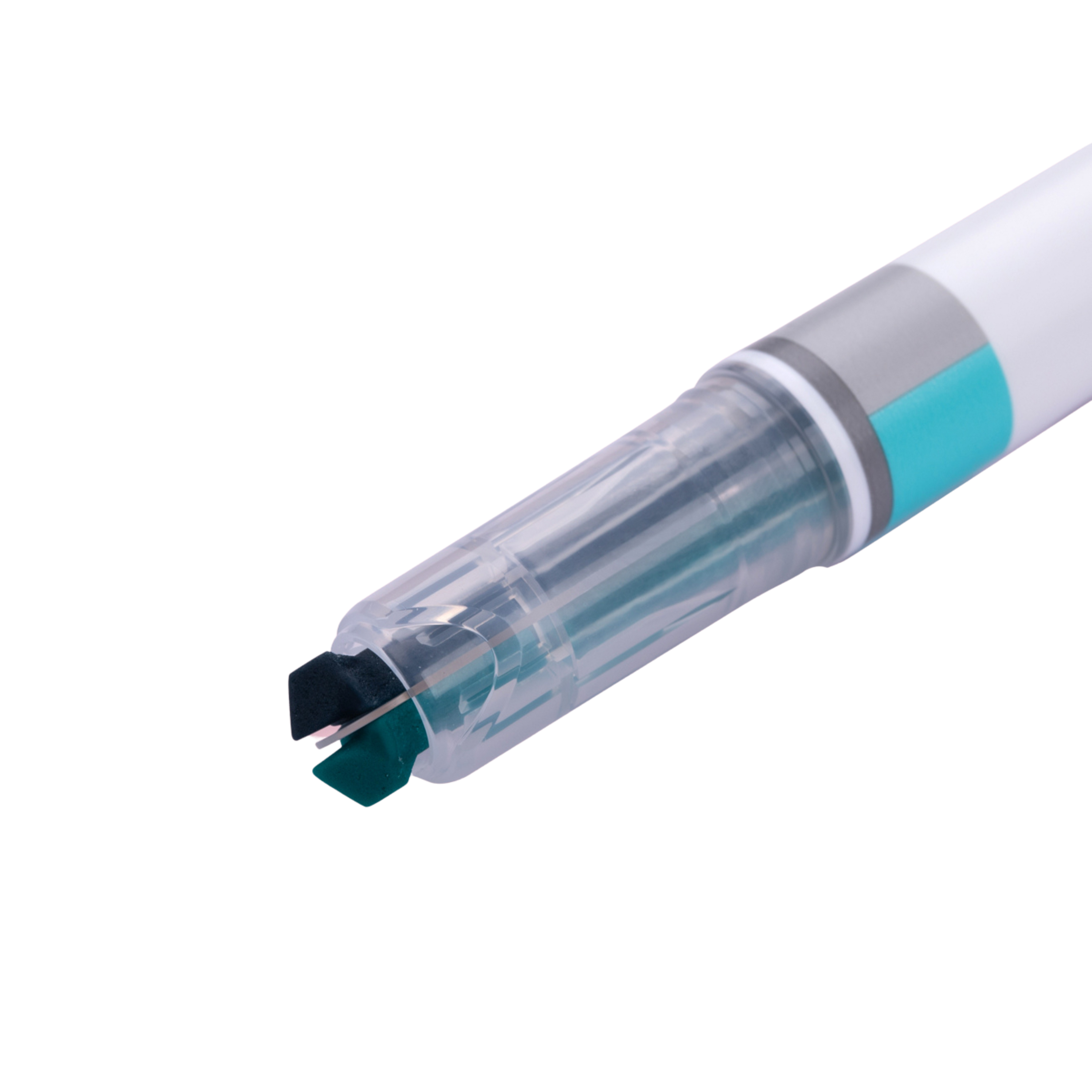 Kokuyo Mark+ Dual Color Highlighter - Gray Type - Green & Gray - Stationery Pal