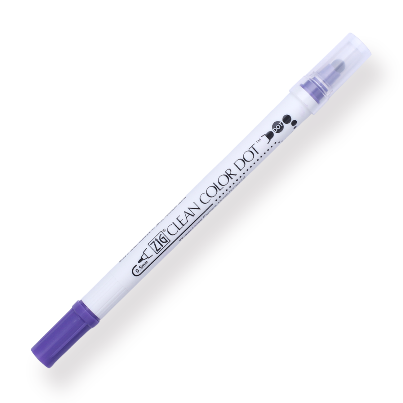 Kuretake ZIG Clean Color Dot Double-Sided Marker - Violet 080 - Stationery Pal