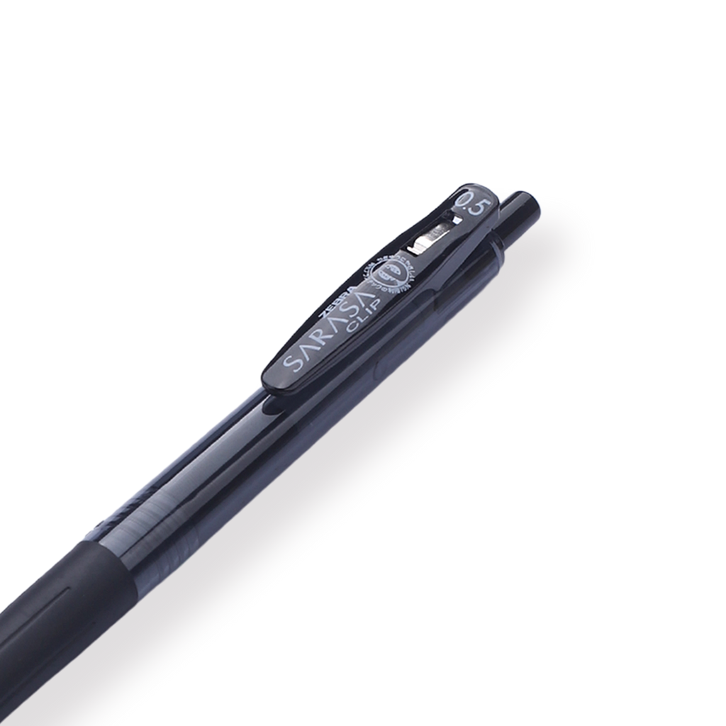 Zebra Sarasa Limited Edition Clip Gel Pen - 0.5 mm - Black - Black Body - Stationery Pal