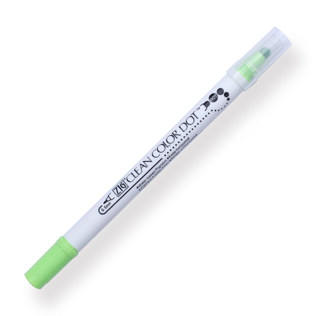 Kuretake ZIG Clean Color Dot Double-Sided Marker - Kiwi 402 - Stationery Pal