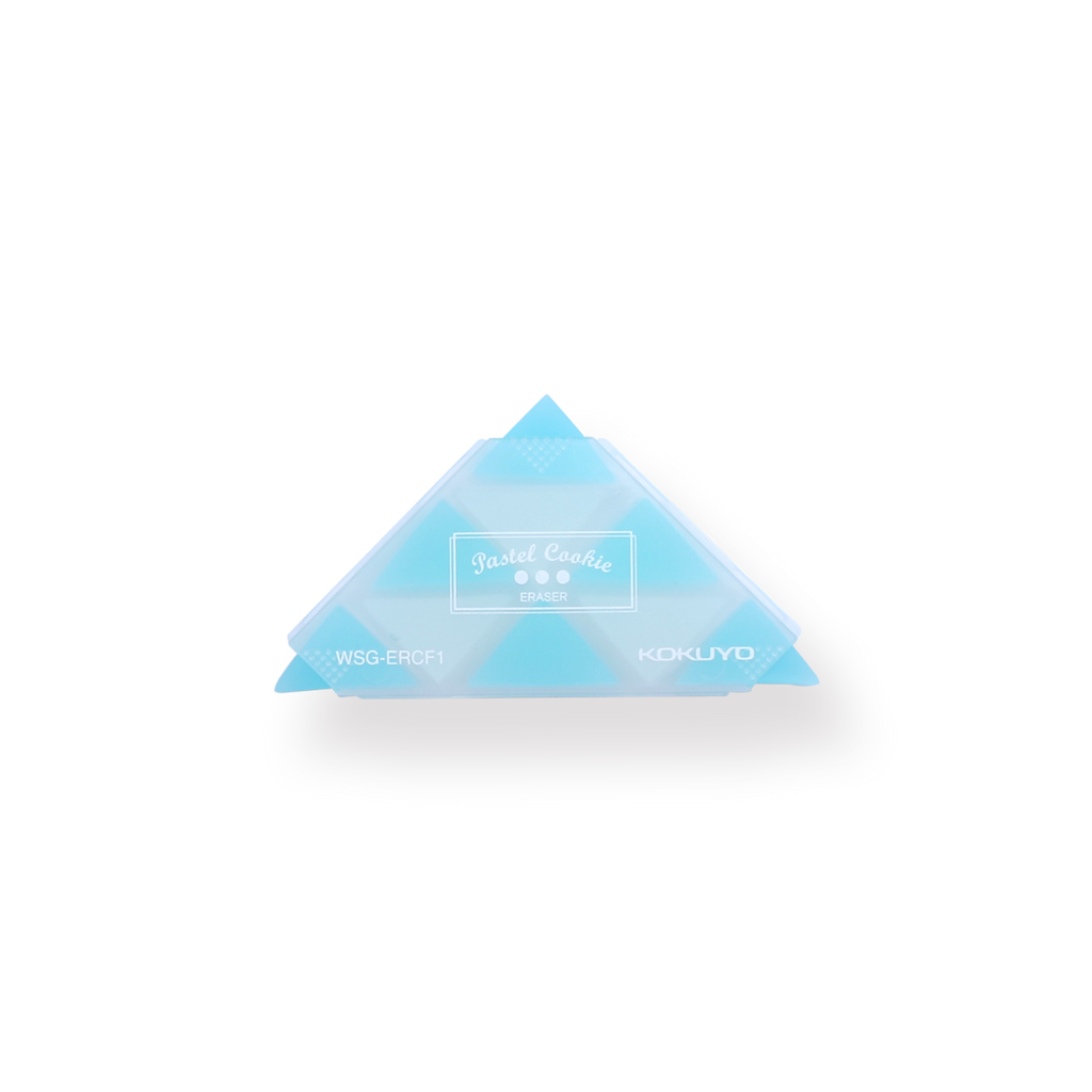 Kokuyo WSG-ERF2 Corner Triangle Eraser - Blue - Stationery Pal