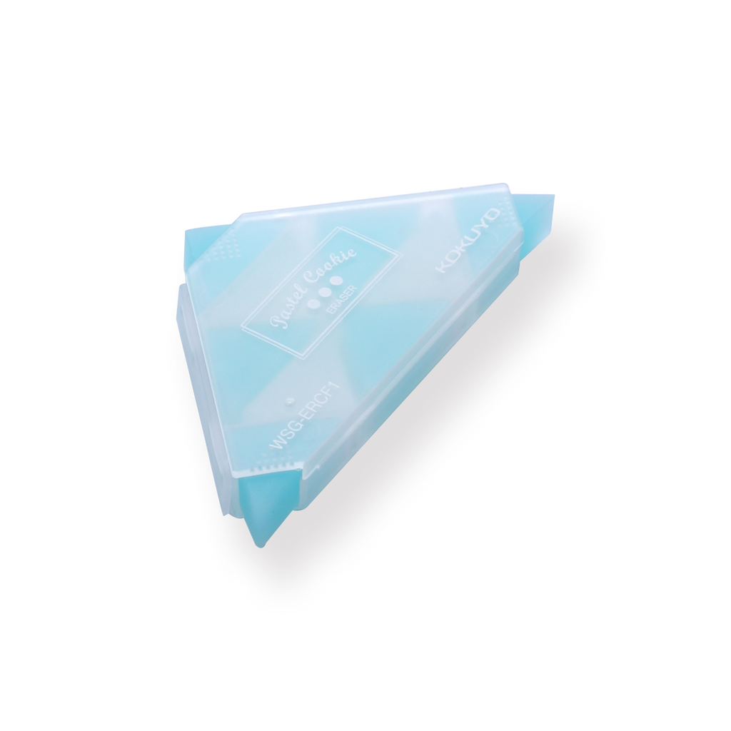 Kokuyo WSG-ERF2 Corner Triangle Eraser - Blue - Stationery Pal