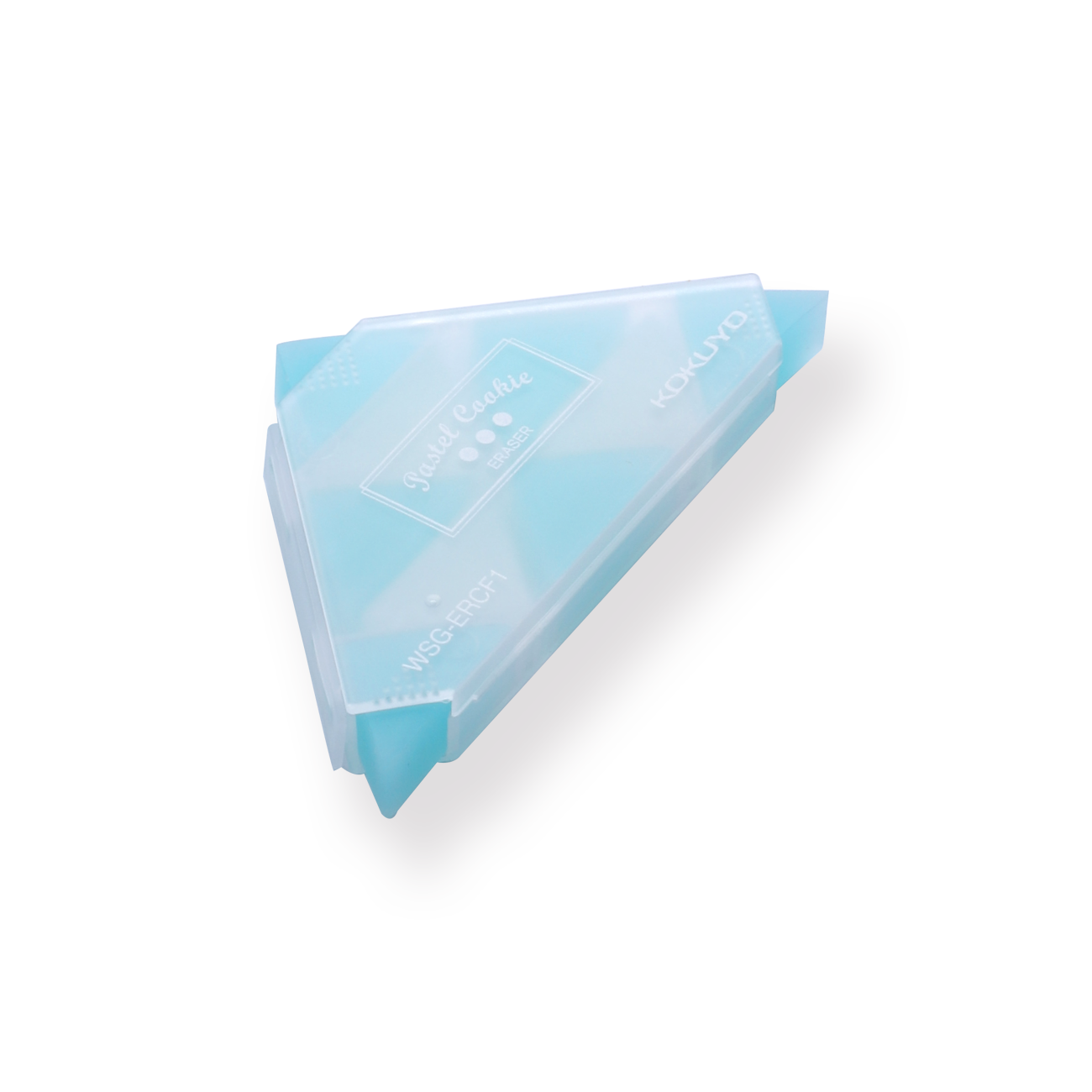 Kokuyo WSG-ERF2 Corner Triangle Eraser - Blue - Stationery Pal
