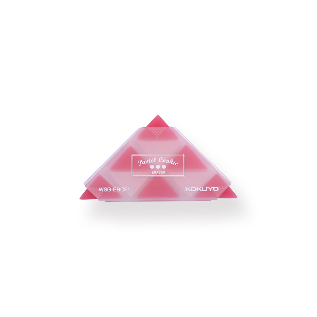 Kokuyo WSG-ERF2 Corner Triangle Eraser - Red - Stationery Pal