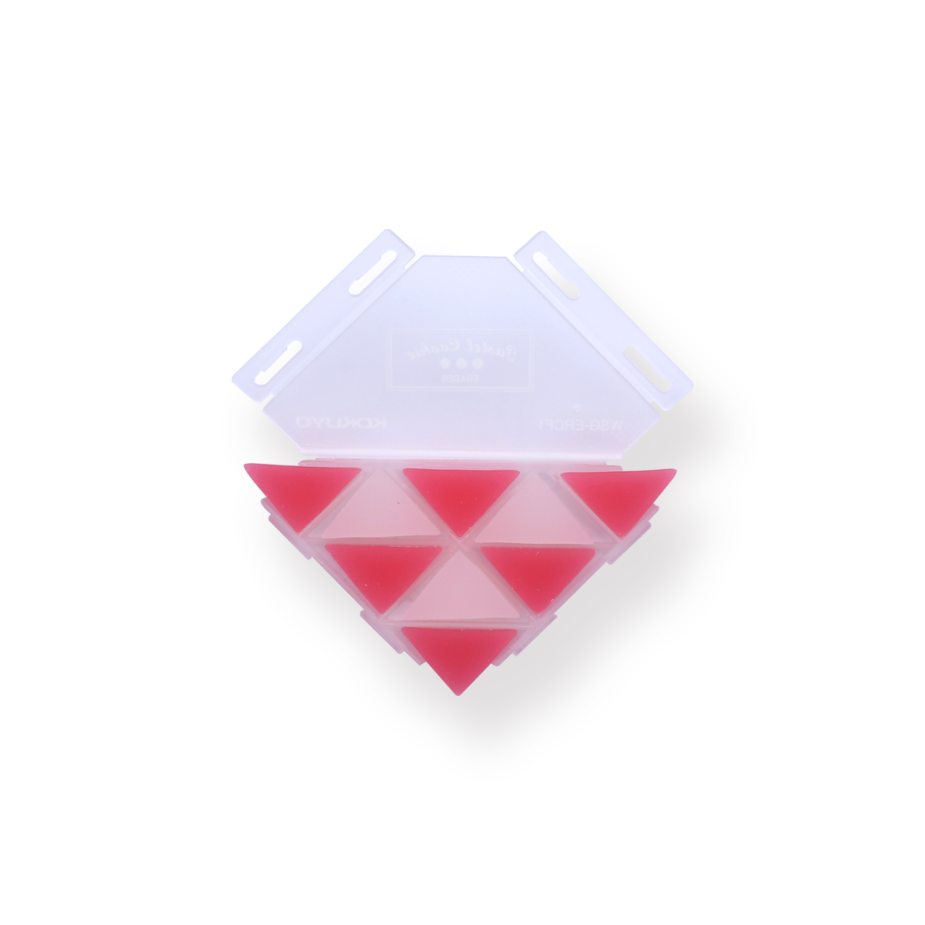 Kokuyo WSG-ERF2 Corner Triangle Eraser - Red - Stationery Pal
