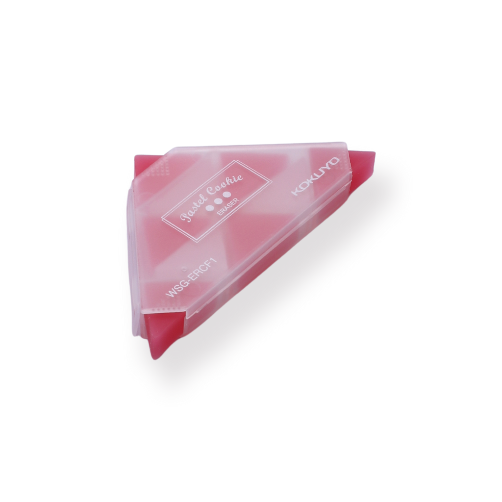 Kokuyo WSG-ERF2 Corner Triangle Eraser - Red - Stationery Pal