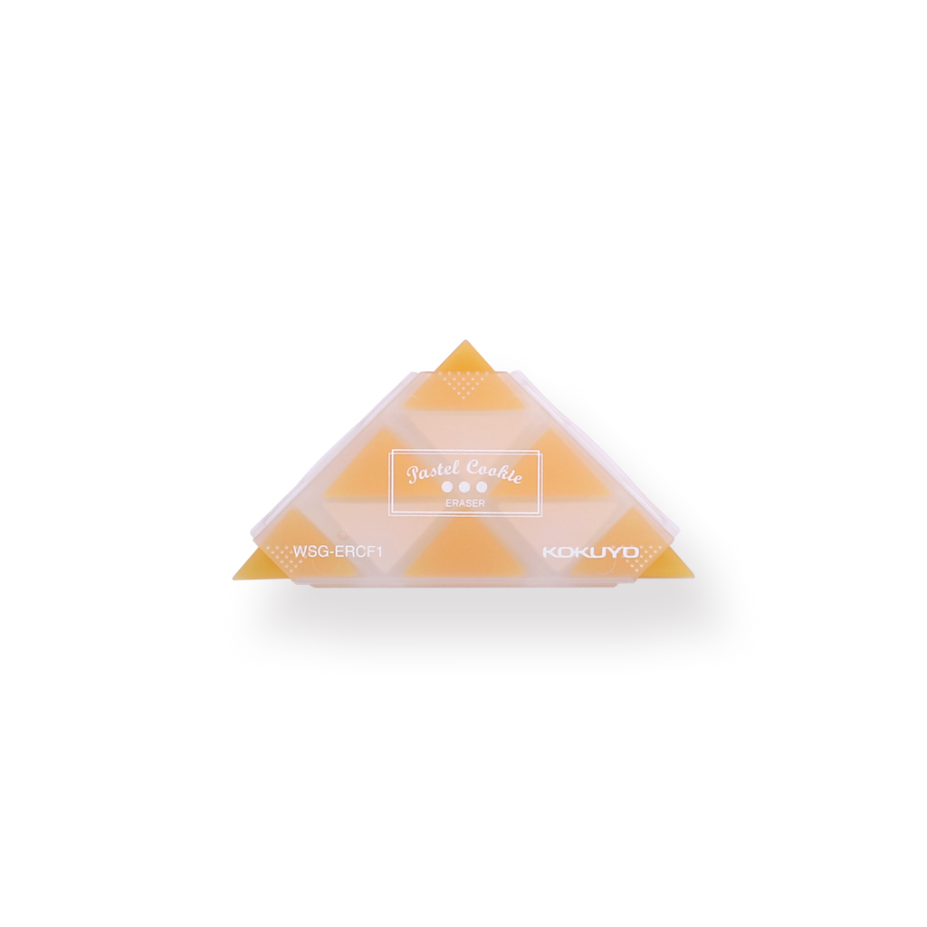 Kokuyo WSG-ERF2 Corner Triangle Eraser - Yellow - Stationery Pal