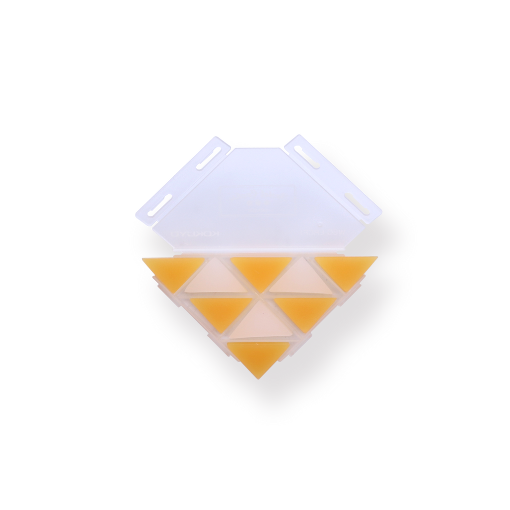 Kokuyo WSG-ERF2 Corner Triangle Eraser - Yellow - Stationery Pal