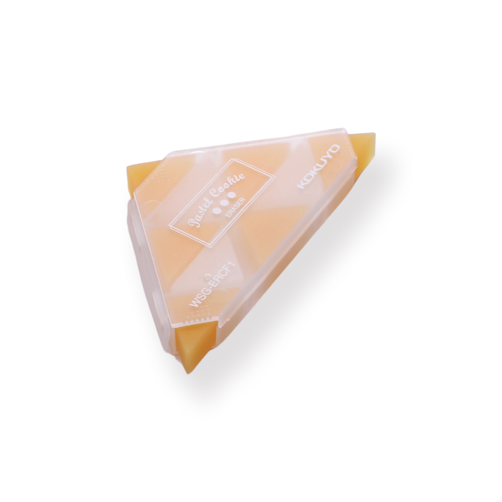 Kokuyo WSG-ERF2 Corner Triangle Eraser - Yellow - Stationery Pal