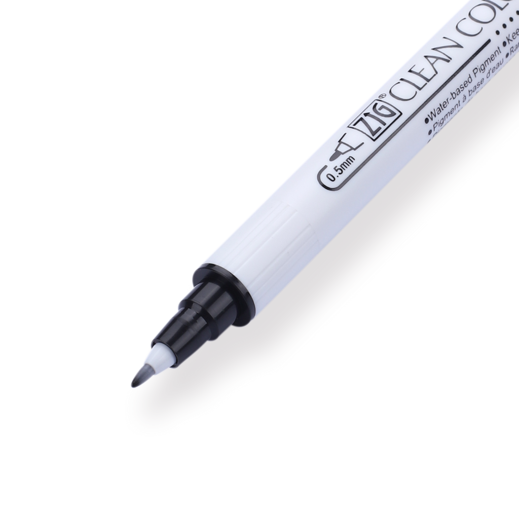Kuretake ZIG Clean Color Dot Double-Sided Marker - Black 010 - Stationery Pal