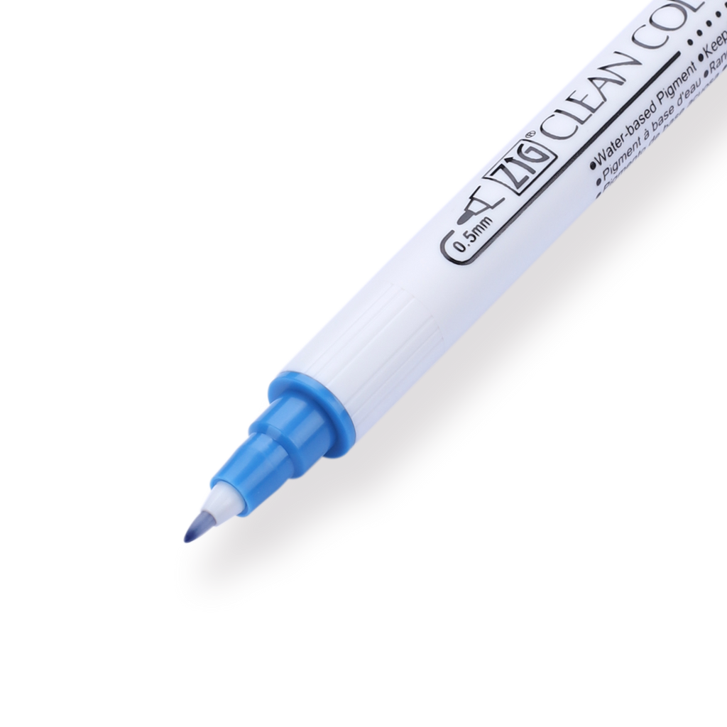 Kuretake ZIG Clean Color Dot Double-Sided Marker - Blue 032 - Stationery Pal