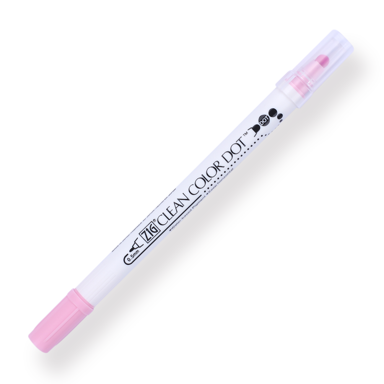 Kuretake ZIG Clean Color Dot Double-Sided Marker - Candy Pink 206 - Stationery Pal