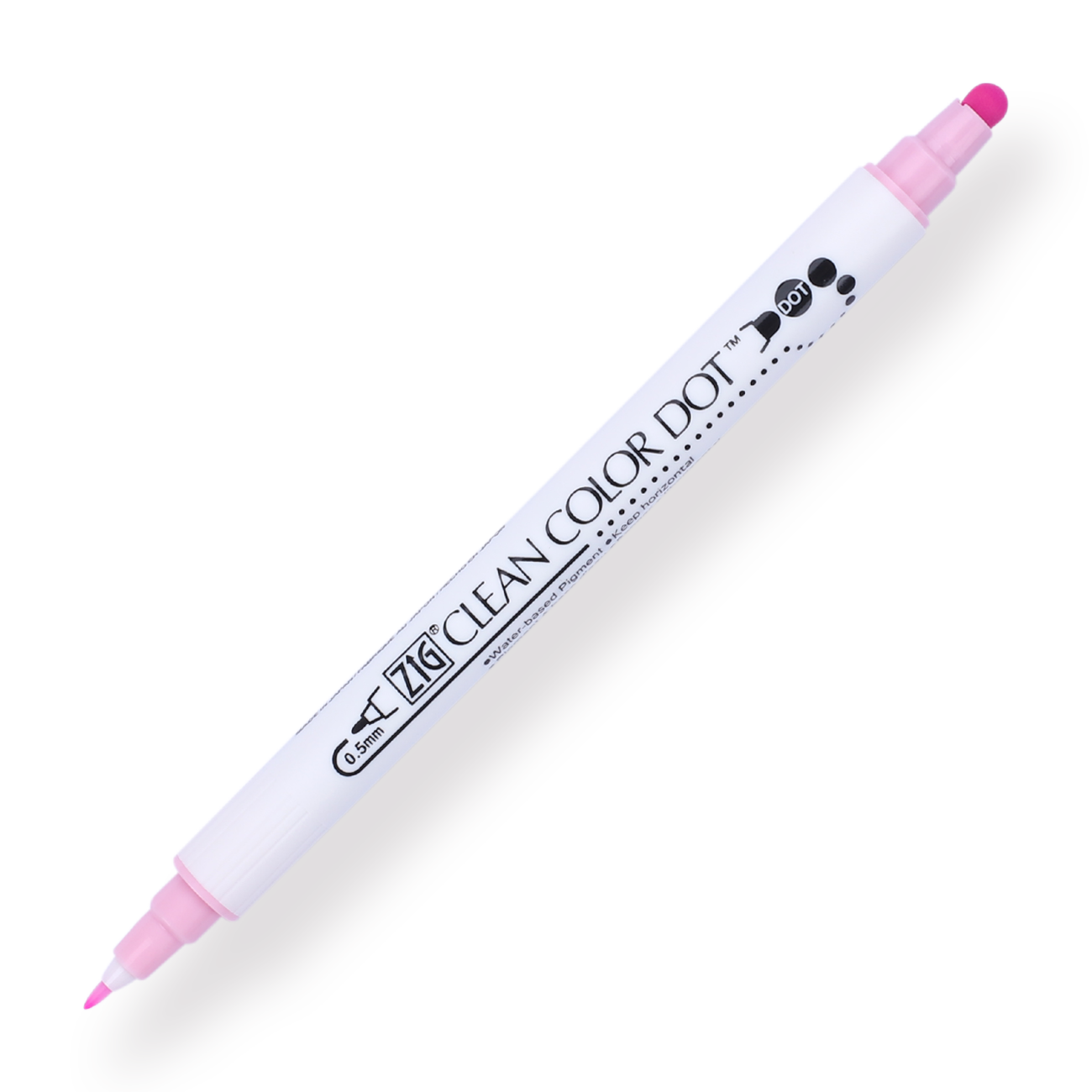 Kuretake ZIG Clean Color Dot Double-Sided Marker - Candy Pink 206 - Stationery Pal