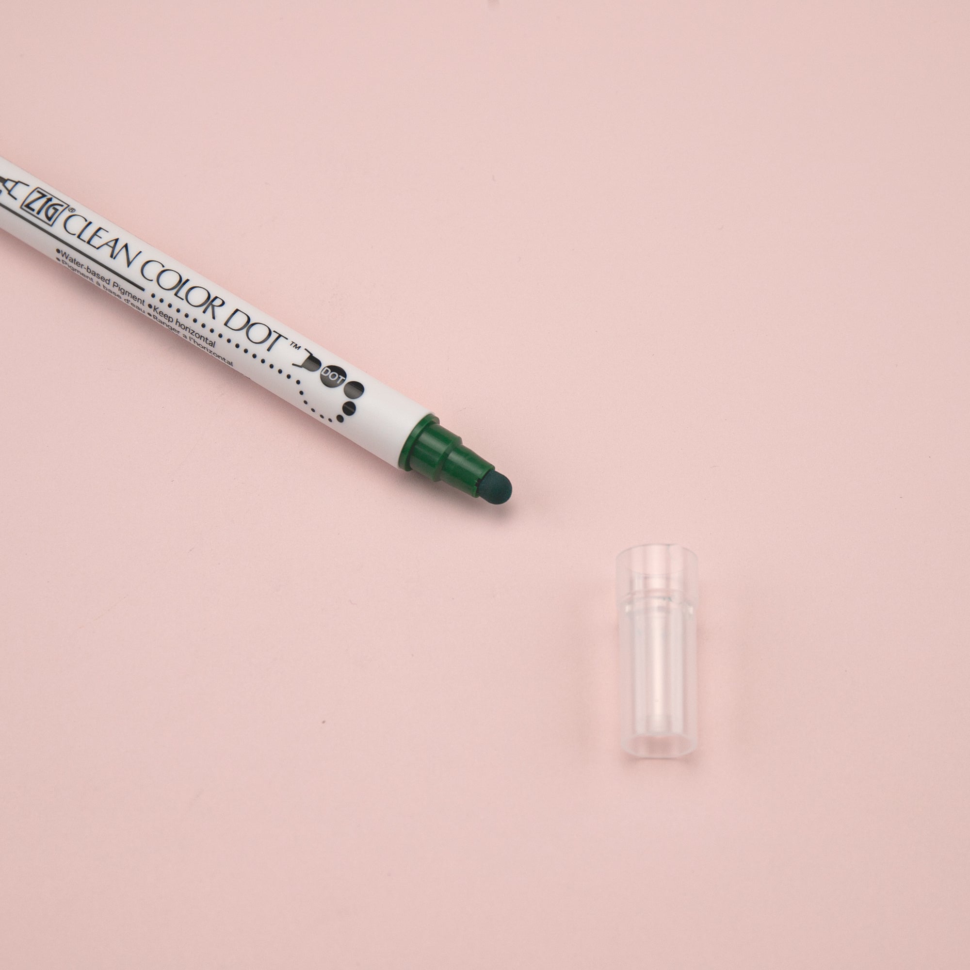 Kuretake ZIG Clean Color Dot Double-Sided Marker - Green 040 - Stationery Pal
