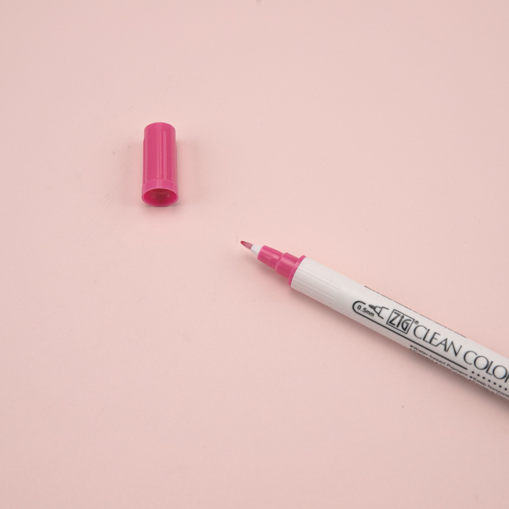 Kuretake ZIG Clean Color Dot Double-Sided Marker - Pink 025 - Stationery Pal