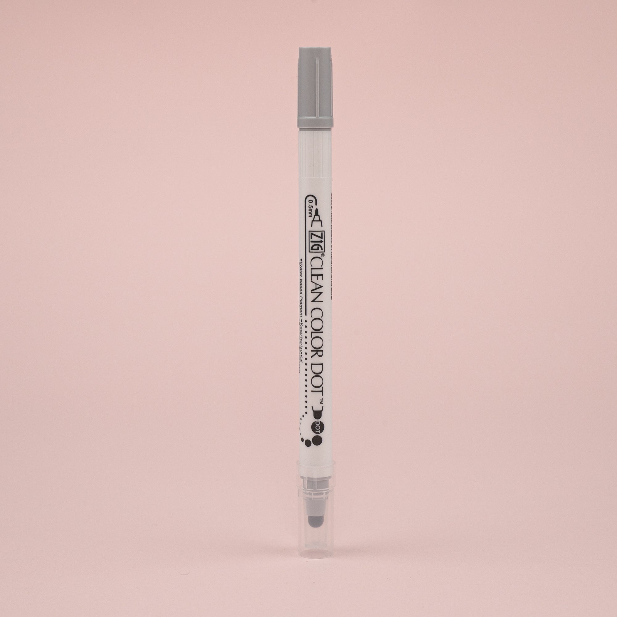 Kuretake ZIG Clean Color Dot Double-Sided Marker - Platinum 091 - Stationery Pal