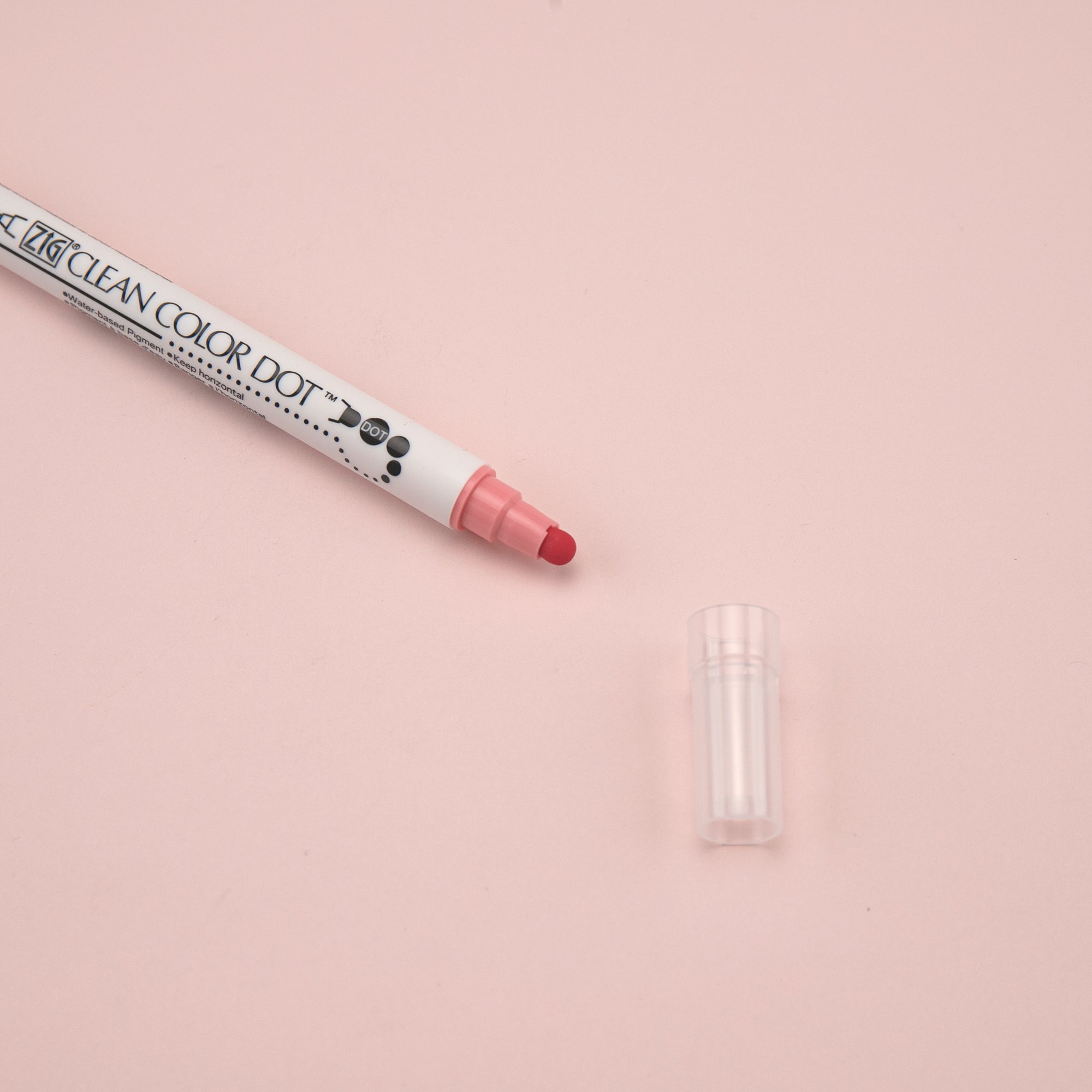 Kuretake ZIG Clean Color Dot Double-Sided Marker - Salmon 021 - Stationery Pal