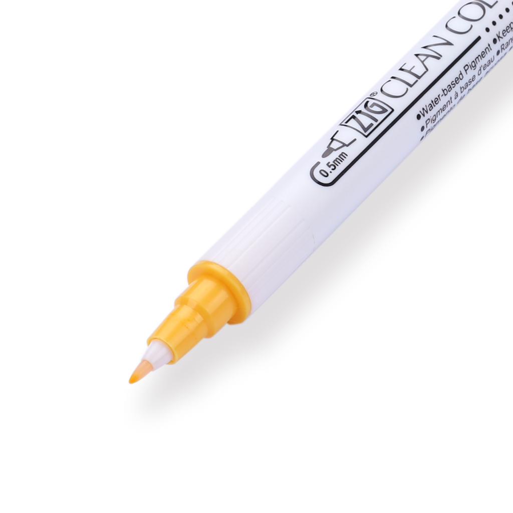 Kuretake ZIG Clean Color Dot Double-Sided Marker - Summer Sun 503 - Stationery Pal