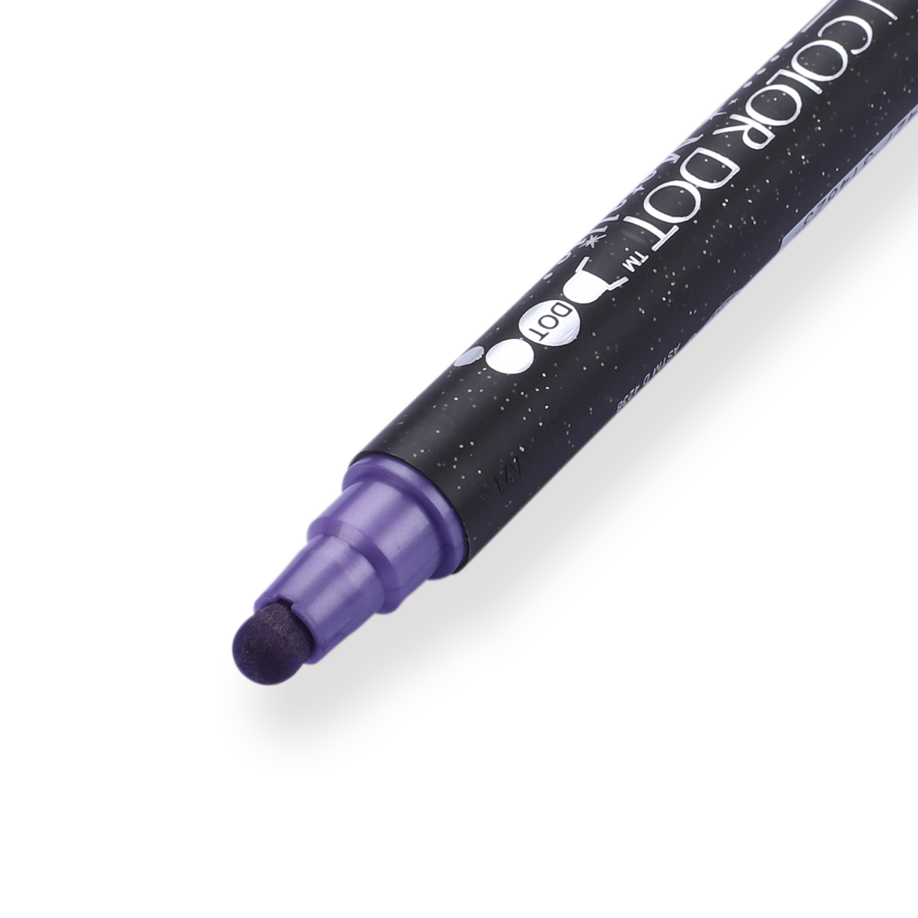 Kuretake Zig Clean Colour Dot Metallic Double-Sided Marker - Violet 124 - Stationery Pal