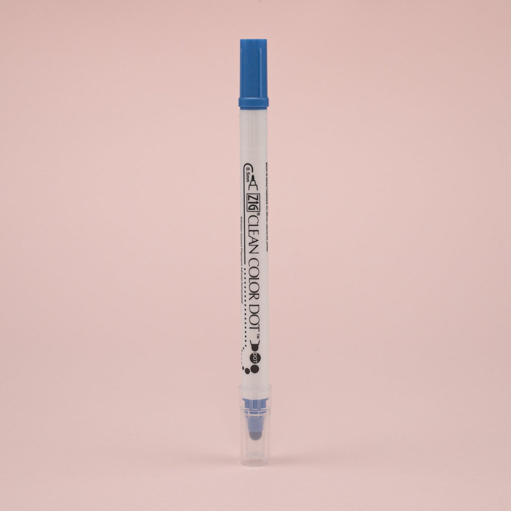 Kuretake Zig Clean Colour Dot Basic Double-Sided Marker - 6 Color Set - Stationery Pal