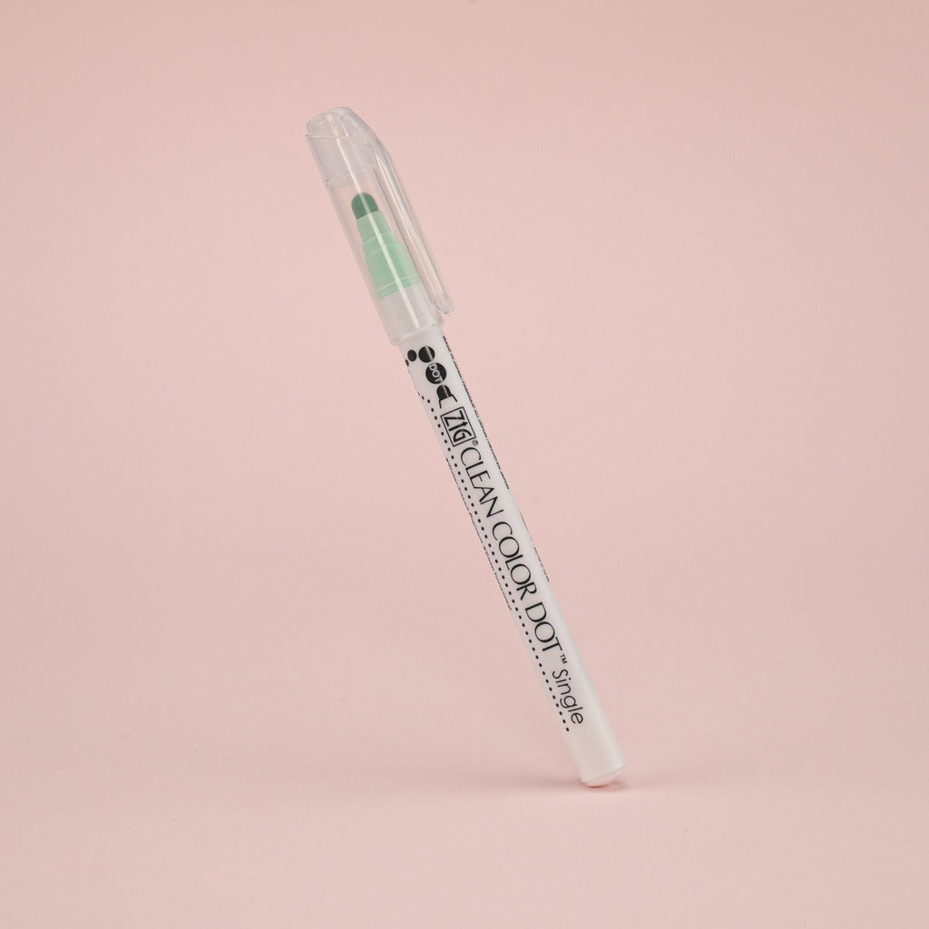 Kuretake Zig Clean Colour Dot Single Marker -  6 Colors Set - Stationery Pal