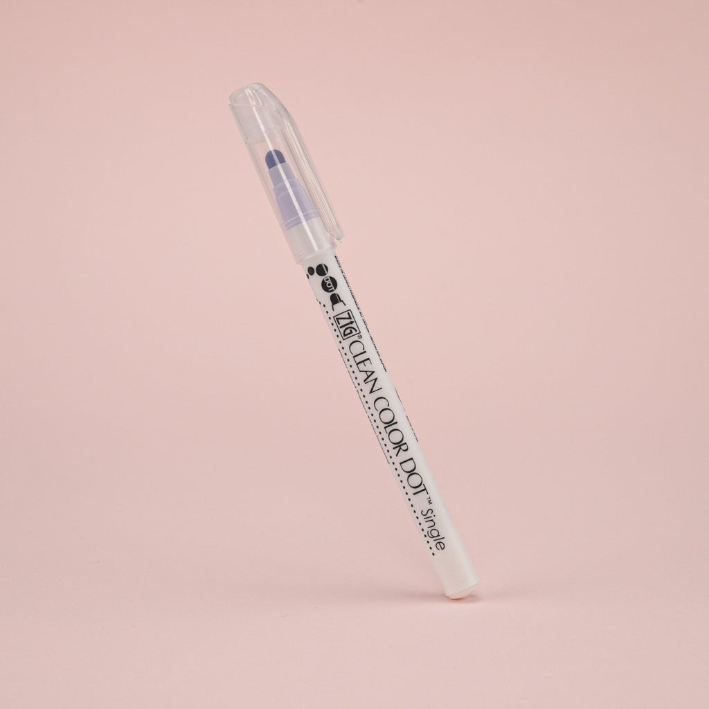 Kuretake Zig Clean Colour Dot Single Marker -  6 Colors Set - Stationery Pal