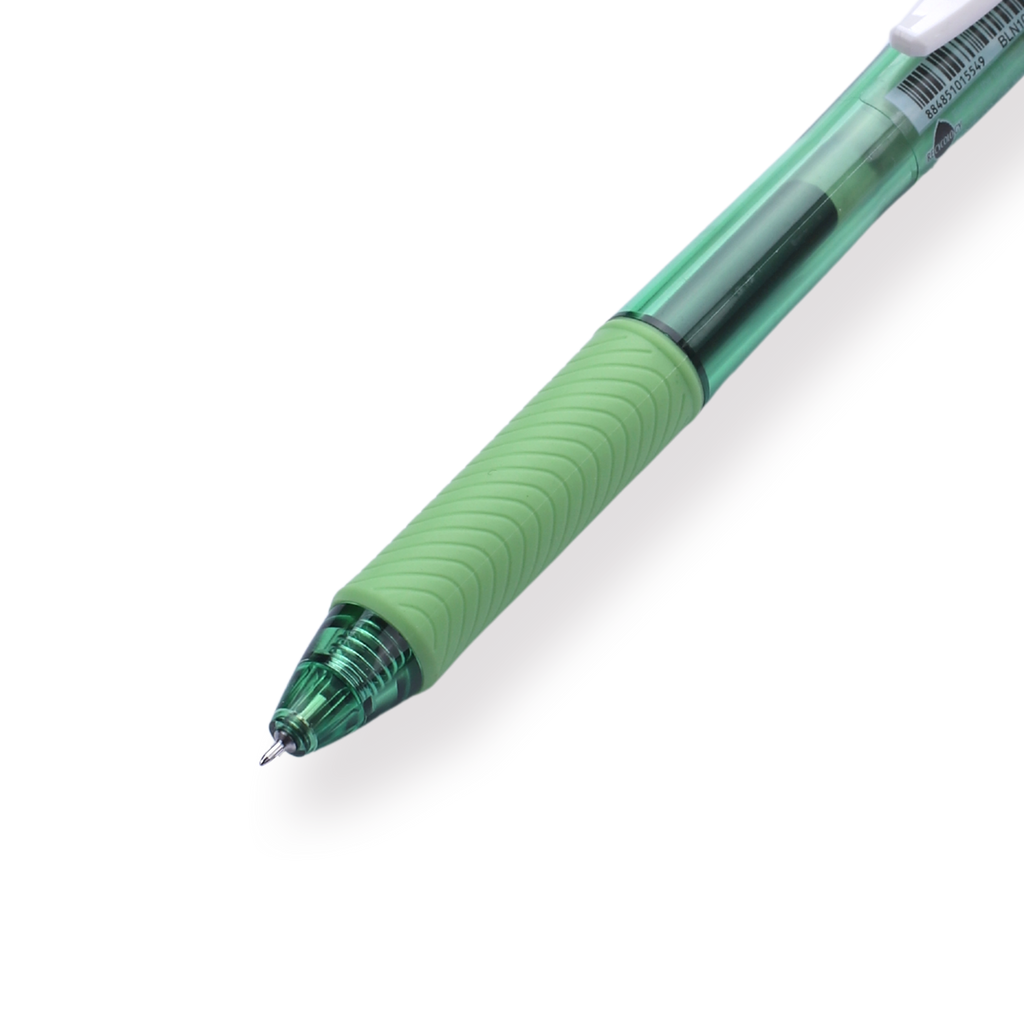 Pentel EnerGel-X Gel Pen - Needle-Point - 0.5 mm - Black (Green Body) - Stationery Pal