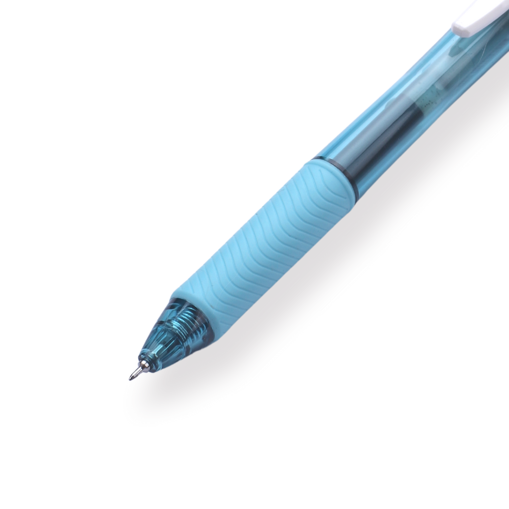 Pentel EnerGel-X Gel Pen - Needle-Point - 0.5 mm - Black (Light Blue Body) - Stationery Pal