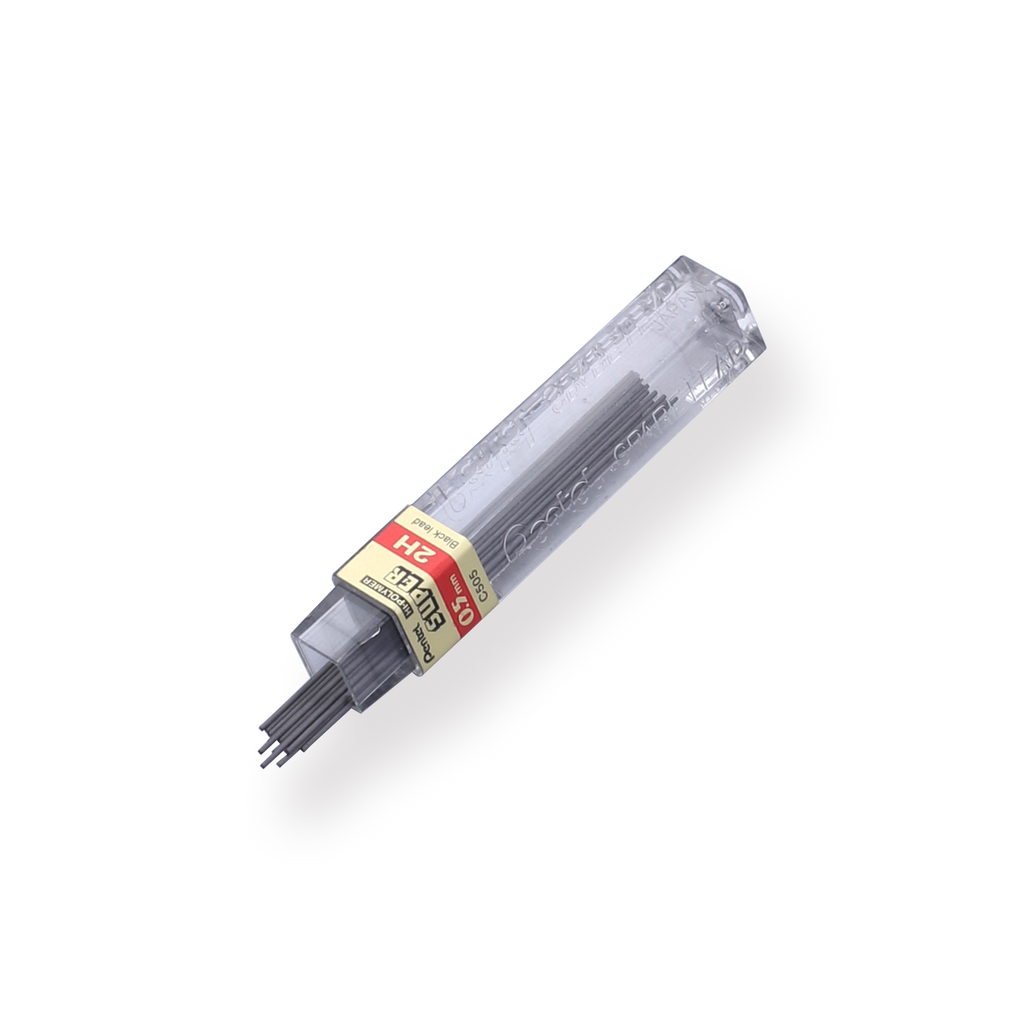 Pentel Super Hi-Polymer Refill Leads - 0.5 mm - 2H - Stationery Pal