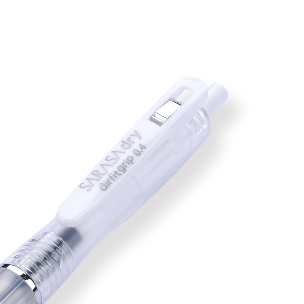 Zebra Sarasa Dry Airfit Ballpoint Pen - 0.4 mm - Black - Clear Body - Stationery Pal