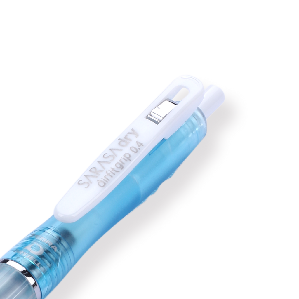 Zebra Sarasa Dry Airfit Ballpoint Pen - 0.4 mm - Black - Turquoise Body - Stationery Pal