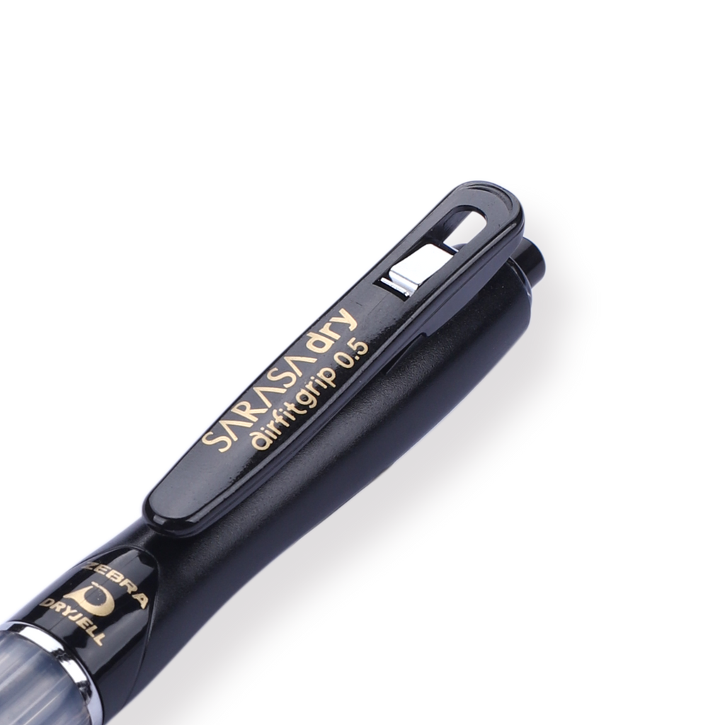 Zebra Sarasa Dry Airfit Ballpoint Pen - 0.5 mm - Black - Black Body - Stationery Pal