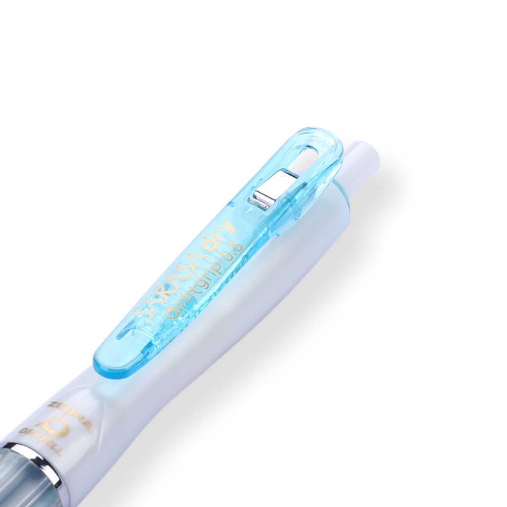 Zebra Sarasa Dry Airfit Ballpoint Pen - 0.5 mm - Black - Turquoise Grip - Stationery Pal